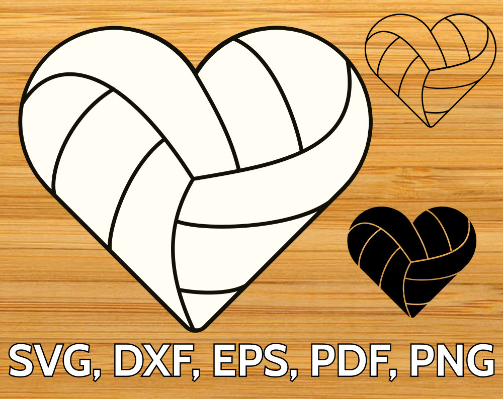 Download 7 Sports Hearts SVG files for Cricut & Silhouette : heart ...