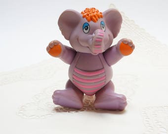 Wuzzle- 1985 - purple wuzzle- Eleroo- Hasbro toy