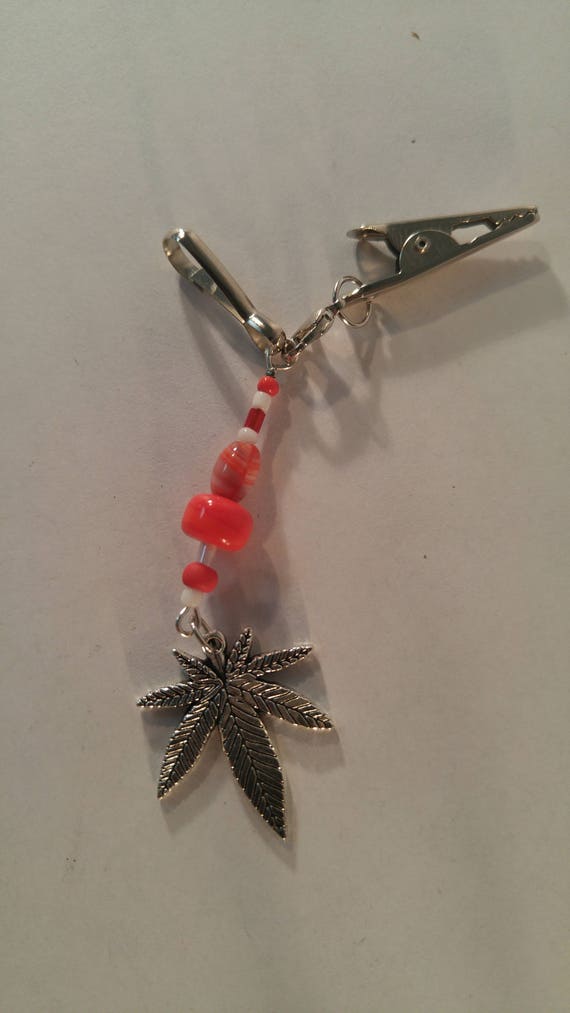 Decorative Beaded Roach Clip/Zipper Pull