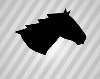 Horse Silhouette - Svg Dxf Eps Silhouette Rld RDWorks Pdf Png AI Files Digital Cut Vector File Svg File Cricut Laser Cut