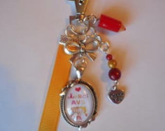 Keychain bag charm / "AVS thank you" / year end gift / thank you