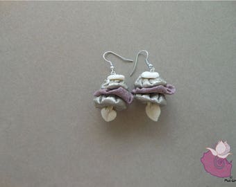 ROSES 14 FABRICS - COLLECTION 6 ROSE EARRINGS