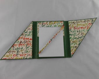 Wearing notebook refillable notebook in cardboard (diagonally)