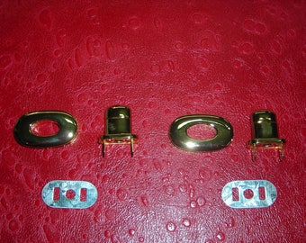 Golden bags or pouches turnstiles clasps