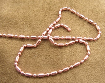METAL chain - 0.2 cm - pink