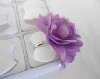 fabric flower ring Adjustable ring
