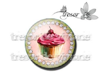 PA427 cabochons manual glasses Retro, dragonfly, flower, Cup cake, girl