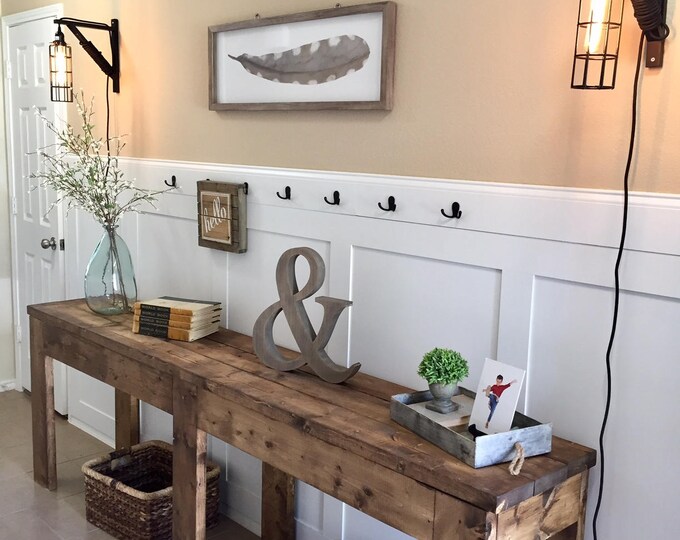 Entry Way Table | TV Console | Rustic Table | Farmhouse Table | Foyer Table | Wood Table | Sofa Table