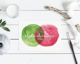 Alpha Chi Omega 5x7 Print