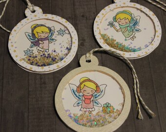 tags, decorations Christmas balls little Winter fairy