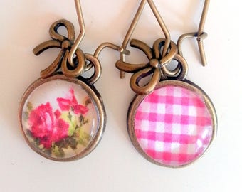 Big earrings roses