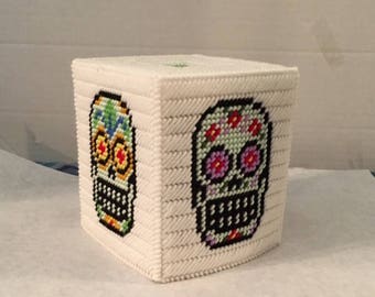 Plasic canvas tissue box
