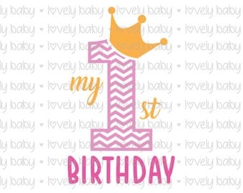 Download My 1st birthday svg | Etsy