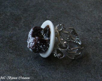 Ring Fimo Chocolate Fudge