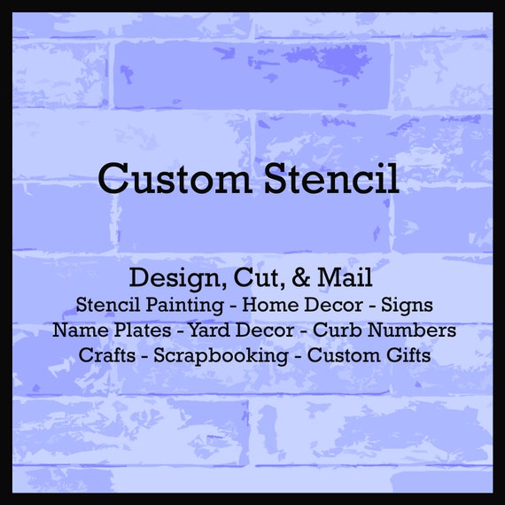 Stencil Maker Custom Stencil Design Stencils Word Name