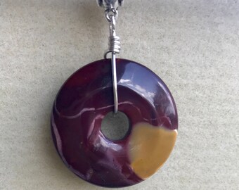 Mookaite Jasper Donut Pendant