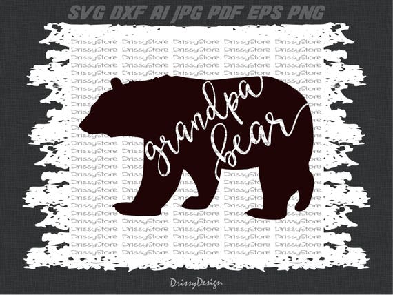 Download Grandpa Bear svg Grandpa Svg Grandfather svg bear svg SVG