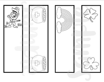 st patricks day bookmarks