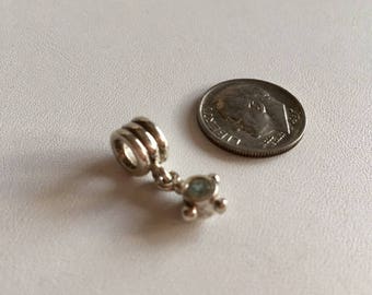 Tiny Pandora Charm With CZ-Sterling Silver Charms-Pandora Charm