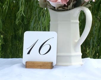 Table Number Holder + Rustic Wedding Wood Table Number Holders