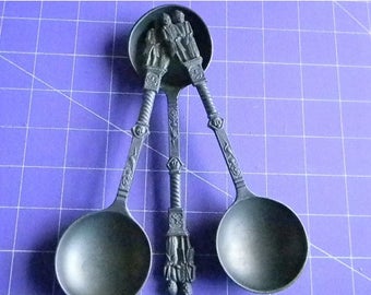 Close Out Sale Vintage Pewter Rein Zinn Spoons (3)