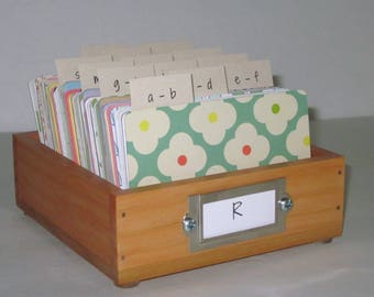Address Card File...Medium...Rolodex...Wedding Guest Book Alternative...Handcrafted...Organizer...Business Card