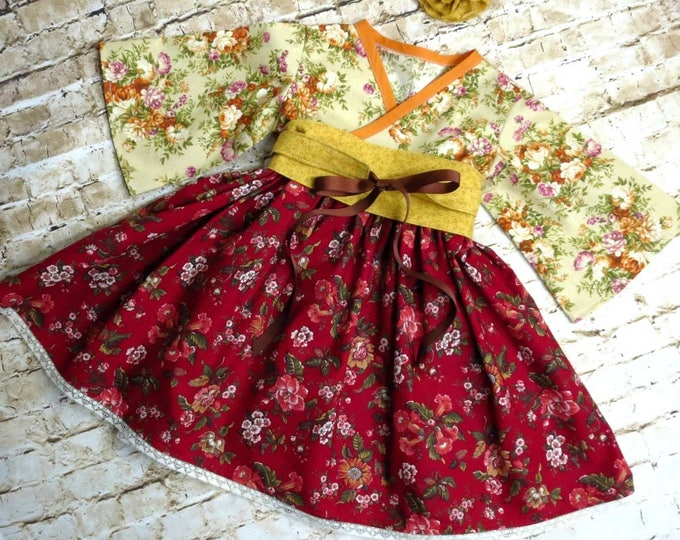 Country Girl Dress - Lace Trim - Sweet Romance - Party Dress - Toddler Girl Clothes - Birthday Party - Fashionista - sizes 12 mos to 14 yrs