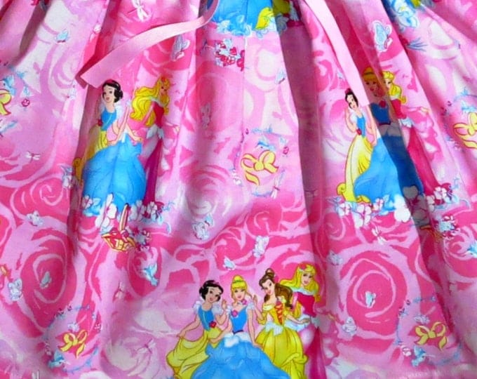Disney Princess Dress - Disney Dress for Toddlers - Little Girl Clothes - Birthday Dress - Toddler Birthday - Belle Dress - 12 mo to 14 yrs