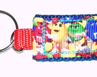 Colorful M & M Candy Mini Pocket Keychain