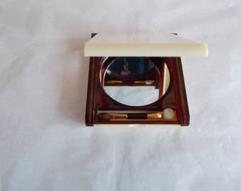 Vintage Compact Make-Up Double Mirror //2