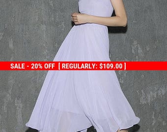purple dress, chiffon dress, midi dress, wedding dress, fit and flare dress, wedding dress, bridesmaid dress, handmade dress (1311)