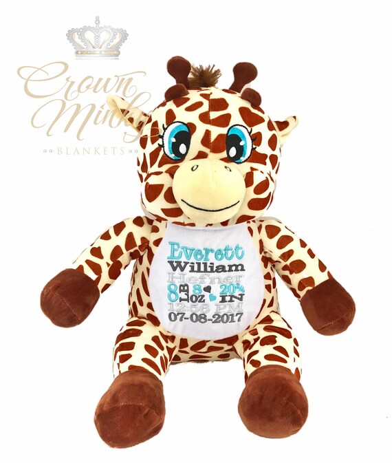 personalized stuffed giraffe