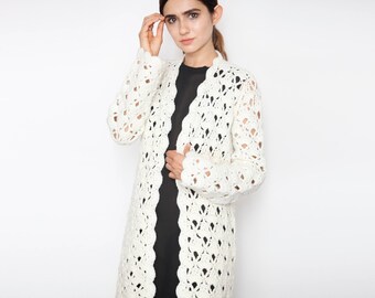 One of a Kind Creme Long Cardigan
