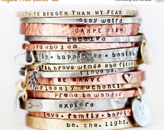 MOON DAY SALE Jewelry / Gift / Graduation Gift / Gift for Her / Inspirational Bracelet / Mantra / Power Phrase Bracelet / Her Birthday / Ins