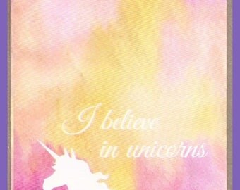 Unicorns 6x9 Inch Poly Envelope Mailers Self Adhesive Designer I Believe in Unicorns