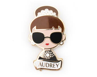 Audrey Hepburn Pin Brooch