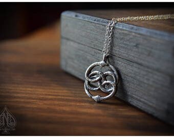 Auryn silver pendant Neverending Story film version inspired - small size