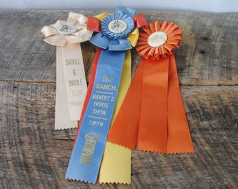 Vintage Horse Show Ribbons 1970s