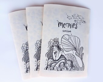Mermie Sketchbook ZINE Mermaid Illustration