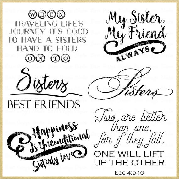  Sister  Quotes  Sister  Photo Overlays Sisterhood  