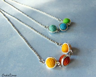 Nouvelles teintes***Colliers de la collection ''Les feutrés''