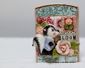 BLOOM, mosaic art, Thumper the skunk, Bambi