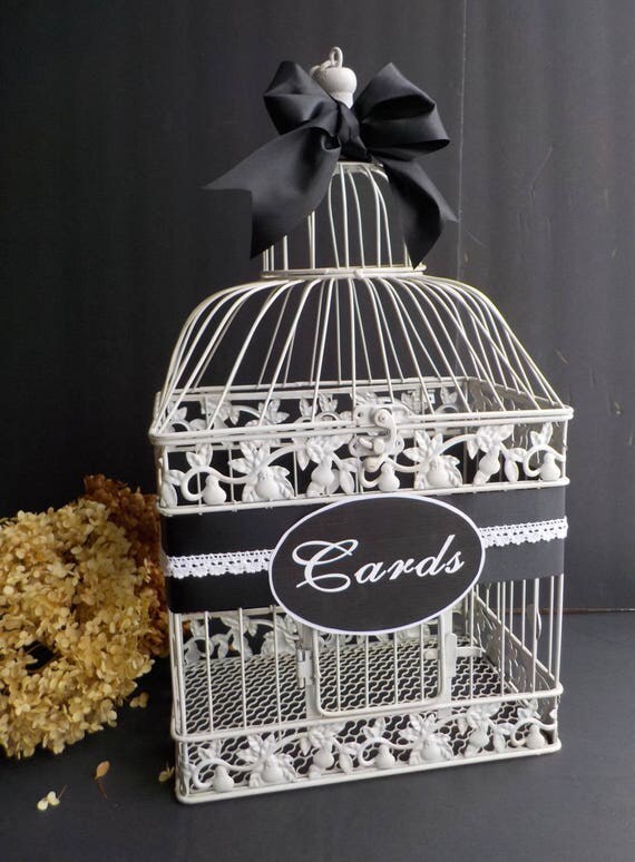 Bird Cage Wedding Money Holder Birdcage Card Holder Shower