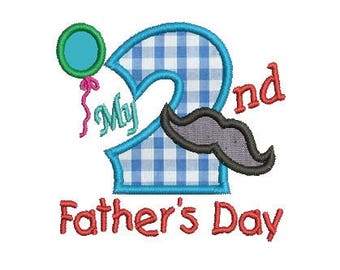 My first fathers day applique embroidery design My first fathers day applique embroidery design