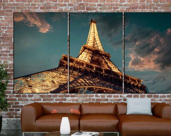 Paris Eiffel Tower Art,Eiffel Tower Wall Art,Eiffel Tower Canvas Art,Eiffel Tower Canvas Print,Eiffel Tower Lights,Paris Eiffel Tower Canvas