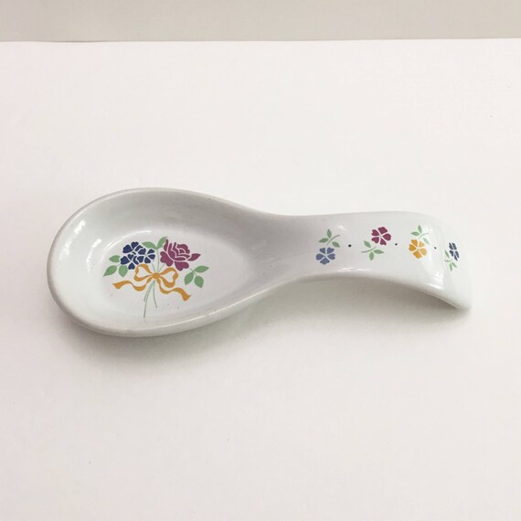 Items similar to Vintage Collectible DECORATIVE CERAMIC Spoon Rest