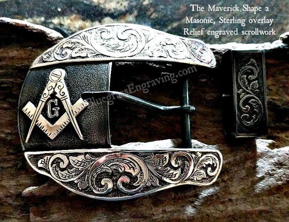 Masonic Belt Buckle Mens Western Buckle Custom Masonic