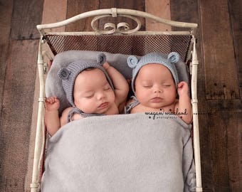 newborn bear hat, newborn bear bonnet, baby boy prop hat, baby bear bonnet, photography prop hat, newborn prop hat, boys photo prop