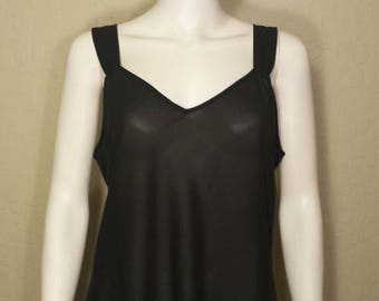 25% off SALE Sheer black camisole top