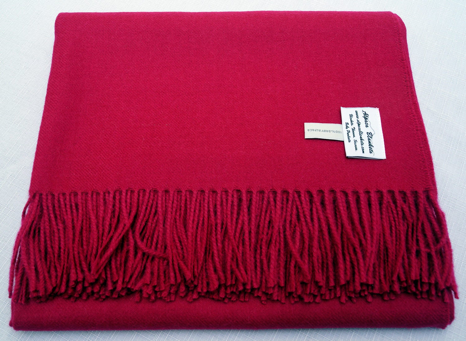 100 Baby Alpaca Throw Blankets Solid Color II Broad